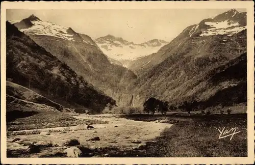 Ak Luchon Haute Garonne, Vallee du Lys, Cascade d'Enfer