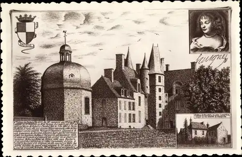 Ak Sevigne Ille et Vilaine, Chateau des Rochers