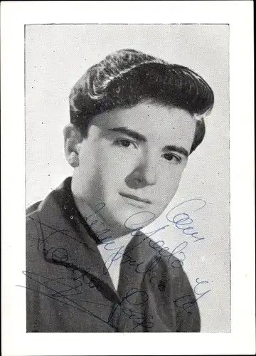 Foto Schauspieler Francis Sax, Portrait, Autogramm