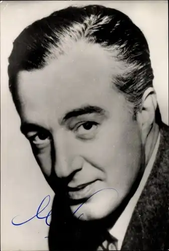 Foto Schauspieler Vittorio de Sica, Portrait, Autogramm