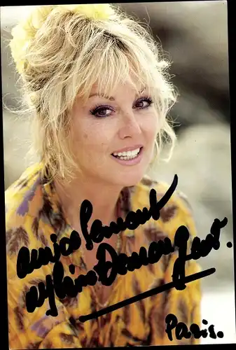 Foto Schauspielerin Mylene Demongeot, Portrait, Autogramm