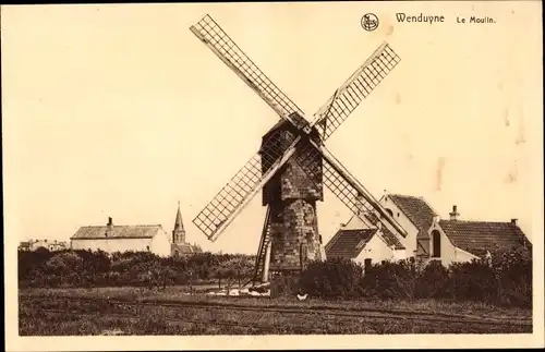 Ak Wenduine Wenduyne De Haan Westflandern, Moulin