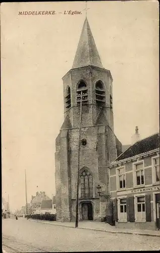 Ak Middelkerke Westflandern, Kirche