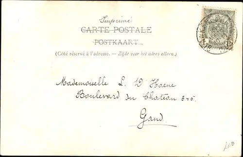 Ak Blankenberghe Westflandern, Blick auf das Postamt, la Poste