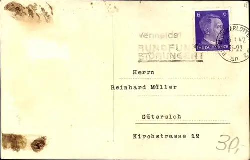 Ak Schauspielerin Sybille Schmitz, Portrait, Hut, Autogramm