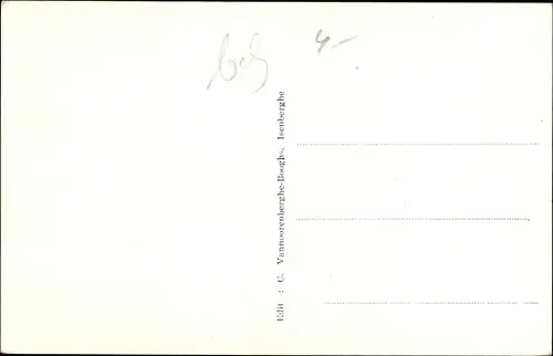 Ak Isenberghe Isenberge Westflandern, Dorpplaats