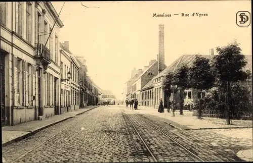Ak Messines Mesen Westflandern, Rue d'Ypers