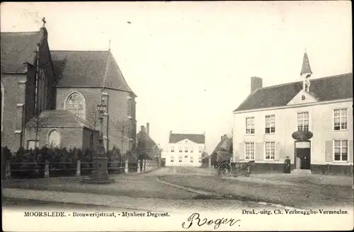 Ak Dadizele Dadizeele Moorslede Westflandern, Browerijstraat, -Mynheer Degeest