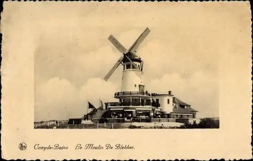 Ak Saint Idesbald Koksijde Koksijde Bains Westflandern, Moulin De Blekker