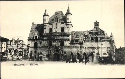 Ak Mechelen Flandern Antwerpen, Hallen, Straßenpartie