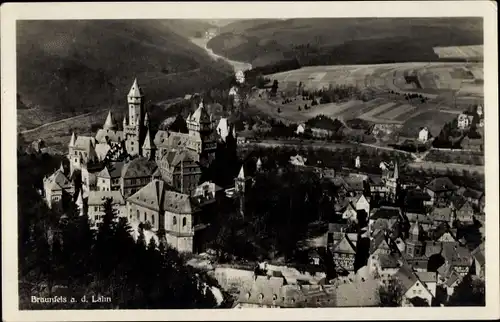 Ak Braunfels an der Lahn, Schloss, Panorama