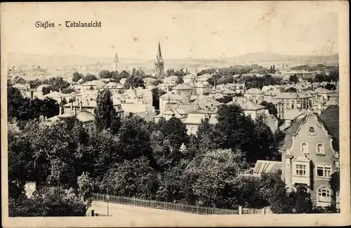 Ak Gießen an der Lahn Hessen, Totalansicht