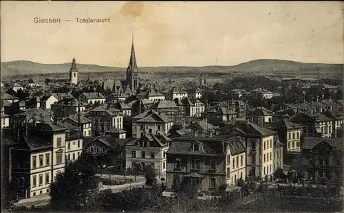 Ak Gießen an der Lahn Hessen, Totalansicht
