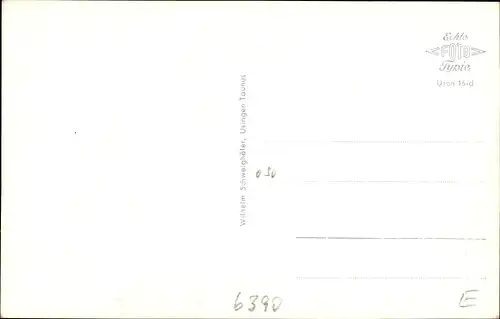 Ak Usingen im Taunus Hessen, Aufbauschule, Fürst Walraddenkmal, Landratsamt, Wappen