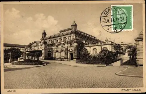 Ak Mainz am Rhein, Stadthalle