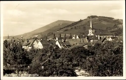 Ak Bensheim an der Bergstraße Hessen, Teilansicht, Kirche