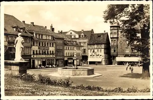 Ak Lutherstadt Eisenach in Thüringen, Markt, Coburger Hofbräu
