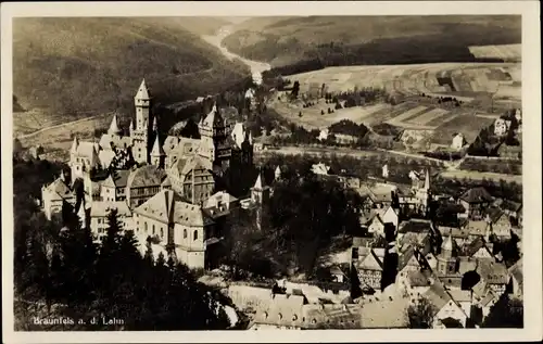 Ak Braunfels an der Lahn, Schloss, Panorama