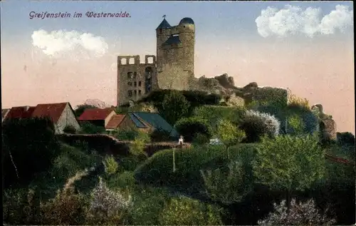 Ak Greifenstein im Westerwald Hessen, Burg