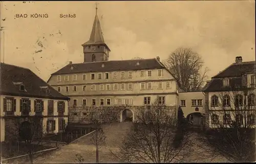 Ak Bad König im Odenwald Hessen, Schloss