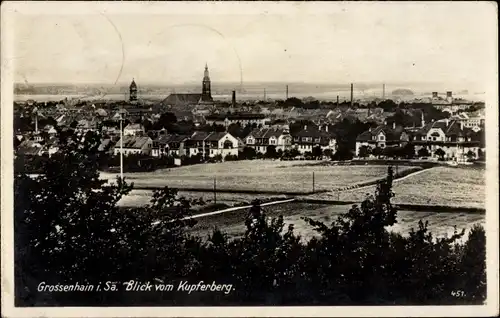 Ak Großenhain in Sachsen, Gesamtansicht, Kupferberg