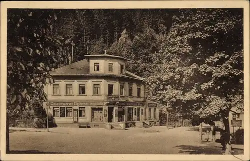 Ak Kipsdorf Altenberg im Erzgebirge, Kolonialwaren, Delikatessen