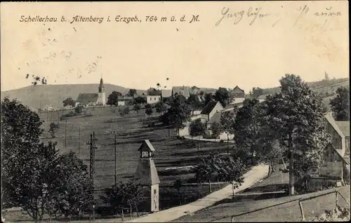 Ak Schellerhau Altenberg im Erzgebirge, Panorama