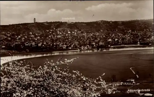 Ak Kötzschenbroda Radebeul in Sachsen, Friedenburg, Panorama