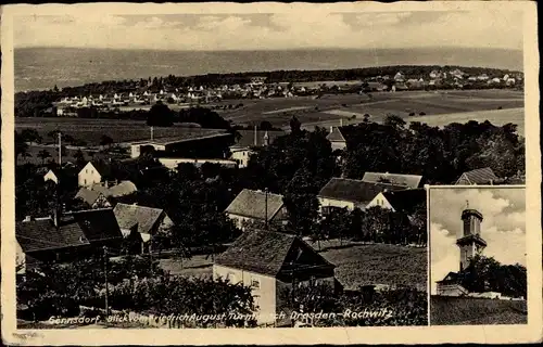 Ak Dresden Schönfeld Weißig Gönnsdorf, Blick vom Friedrich-August Turm