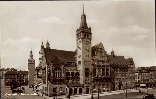 Ak Chemnitz in Sachsen, Neues Rathaus