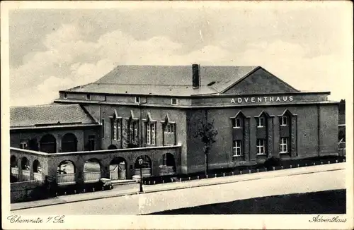 Ak Chemnitz Sachsen, Adventhaus, Fassade