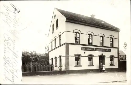 Foto Ak Dresden Stetzsch, Restaurant Bahnschlösschen