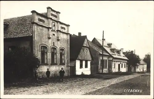 Ak Liebenau Geising Altenberg Erzgebirge, Straßenpartie, Häuser