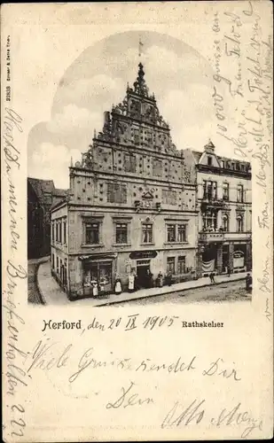 Ak Herford in Westfalen, Ratskeller