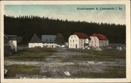 Ak Kratzhammer Altenberg im Erzgebirge, Gasthof und Fleischerei