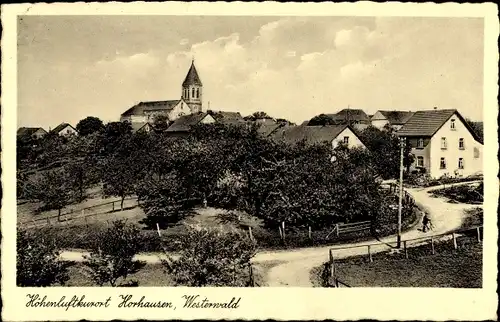 Ak Horhausen im Westerwald, Teilansicht