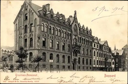 Ak Boppard am Rhein, Ursulinen Pensionat