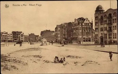 Ak Knokke Knocke Westflandern, Albert-Plage