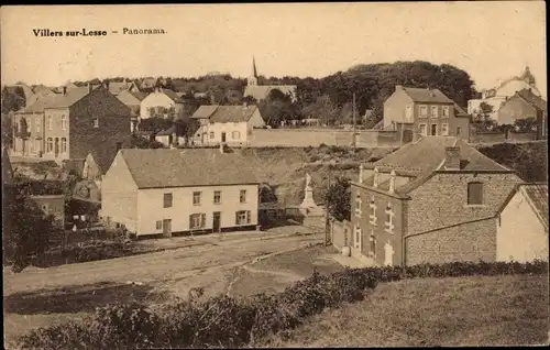 Ak Villers sur Lesse Rochefort Wallonien Namur, Panorama