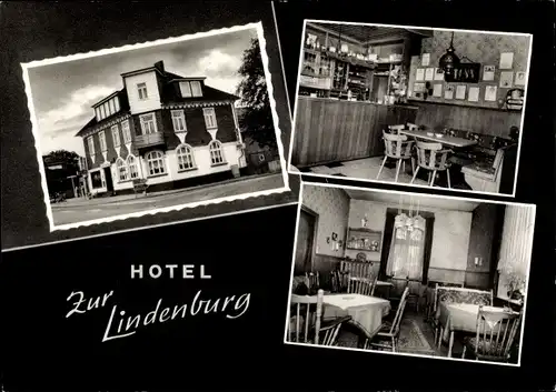 Ak Tostedt in Niedersachsen, Hotel Zur Lindenburg, Inh. Schlüschen Niebuhr