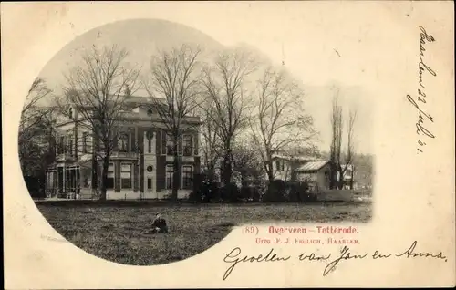 Ak Overveen Bloemendaal Nordholland Niederlande, Schloss Tetterode