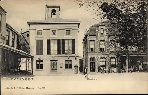 Ak Overveen Bloemendaal Nordholland Niederlande, Rathaus