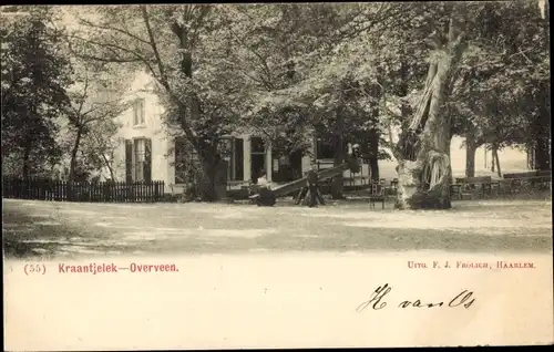 Ak Overveen Bloemendaal Nordholland Niederlande, Kraantjelek, Duinweg