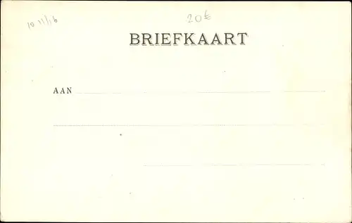 Ak Overveen Bloemendaal Nordholland Niederlande, Zijlweg