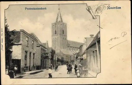 Ak Naarden Nordholland Niederlande, Protestantische Kirche