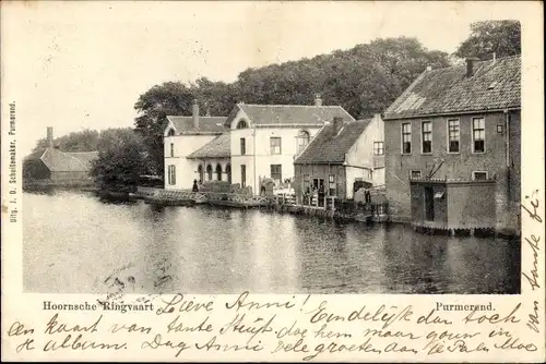 Ak Purmerend Nordholland Niederlande, Hoornsche Ringvaart