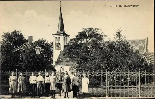 Ak Hauwert Nordholland Niederlande, NH Kirche