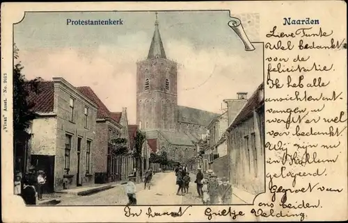 Ak Naarden Nordholland Niederlande, Evangelische Kirche