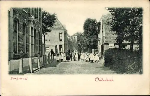 Ak Ouderkerk aan de Amstel Nordholland, Dorfstraße