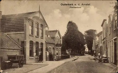 Ak Ouderkerk aan de Amstel Nordholland, Postkantoor